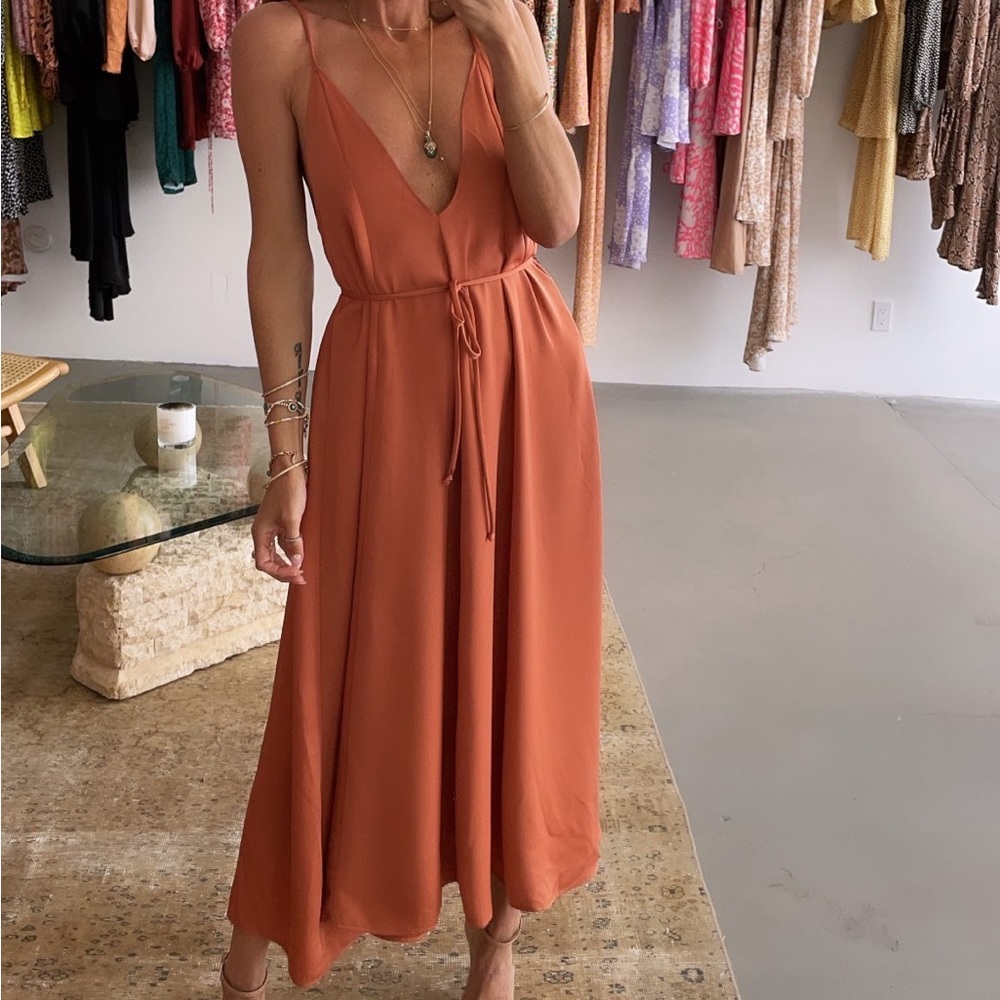 RESA Terracotta Midi Dress